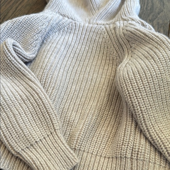 Cream Knit Cardigan with Hood goumi 3-6 months baby - Picture 9 of 10